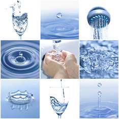 Collage mit Wassermotiven, Copyright: Visions-AD@Fotolia.com